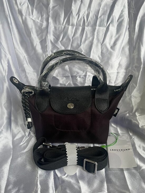 Longchamp Accessories - NWT Longchamp Energy Burgundy Handbag Pouch XS 2Way Crossbody Mini Makeup Tote